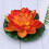 artificial floating water lily lotus pond decor 18cm orange 10