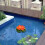 artificial floating water lily lotus pond decor 18cm orange 11