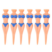 6 stücke PE Kunststoff Golf Tees Schönheit Bikini