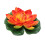 artificial floating water lily lotus pond decor 18cm orange 2