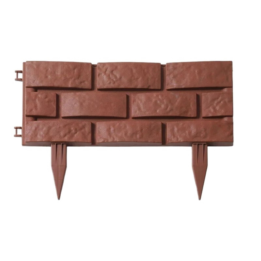 Garden Landscape Edging Border Plastic Lawn Edging For Yard And Flower Bed Decorative Outdoor Fence Border Type 4 4Pcs 9084446201888