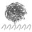 Fencing Nails U-Shaped Iron 100pcs 1