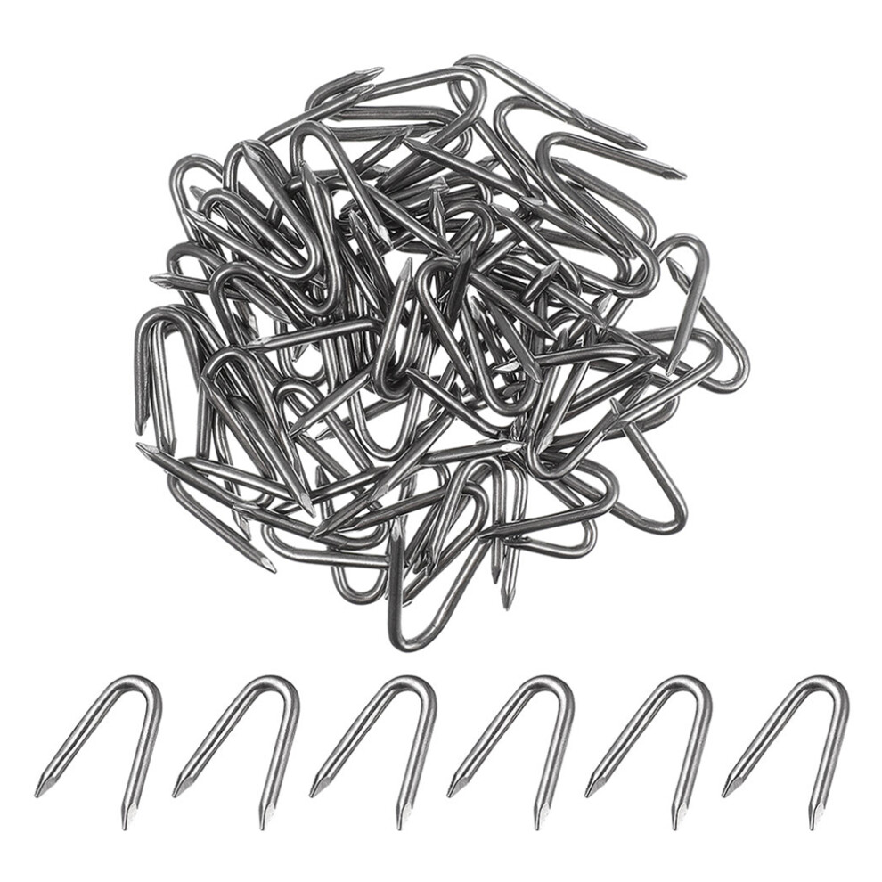 Fencing Nails U-Shaped Iron 100Pcs 3333471163873
