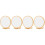 4Pcs Wooden Makeup Mirror Desktop Foldable Cosmetic Mirror 4