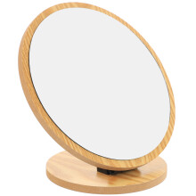 4Pcs Wooden Makeup Mirror Desktop Foldable Cosmetic Mirror