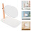 Oval Rotating Makeup Mirror With Tray For Dressing Table 11
