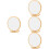 4Pcs Wooden Makeup Mirror Desktop Foldable Cosmetic Mirror 6