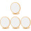 4Pcs Wooden Makeup Mirror Desktop Foldable Cosmetic Mirror 2
