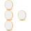 4Pcs Wooden Makeup Mirror Desktop Foldable Cosmetic Mirror 7