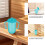 Back To School Water Bottle Sippy Cups Sky-Blue Plastic 2set 7