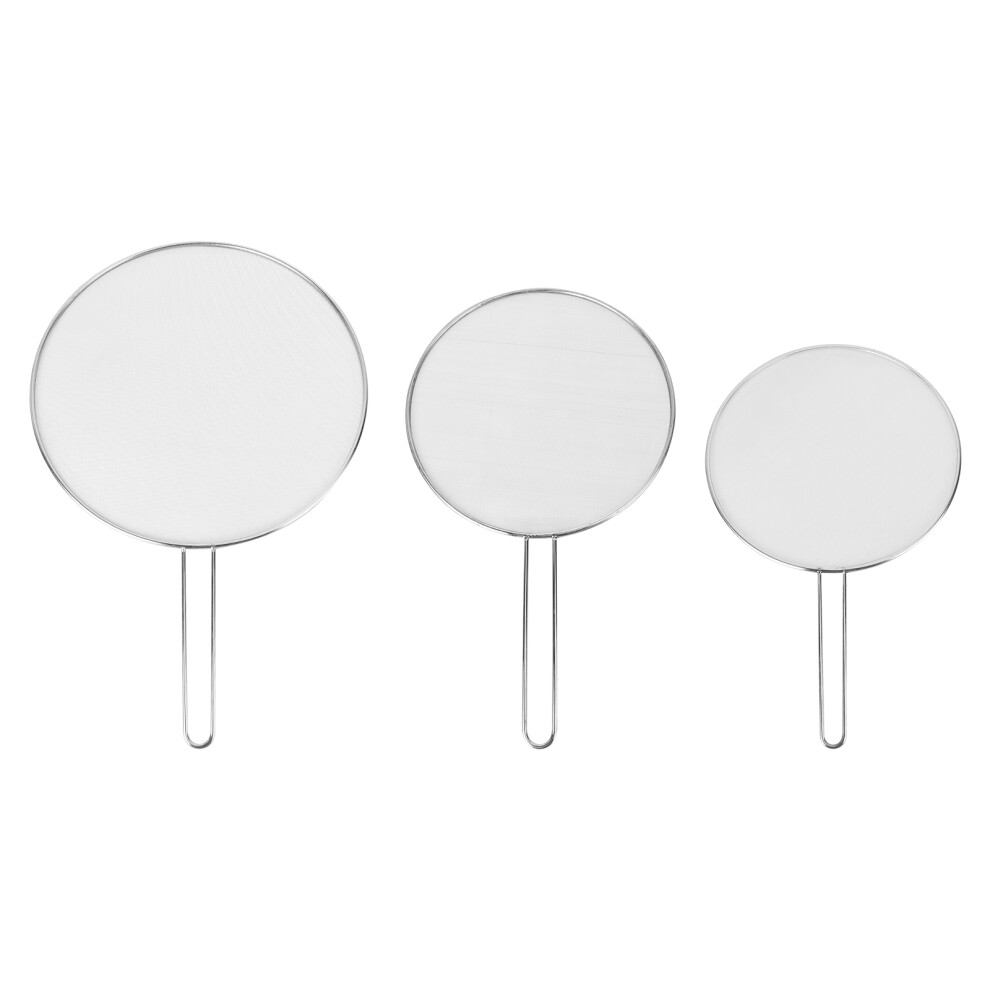 3pcs stainless steel flat mesh splatter screen for pans pots-image-OPC-PKVKZTT-NEW