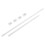 2 Sets Adjustable Shower Curtain Rod 30-50cm 1