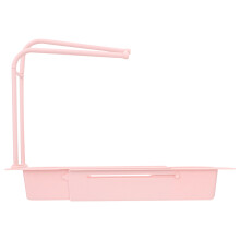 1pc Drain Extensible Shelf Sponge Holder Rag Rack Telescopic
