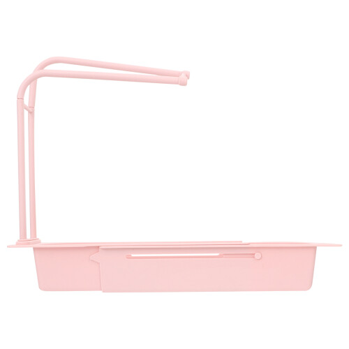 1pc Drain Extensible Shelf Sponge Holder Rag Rack Telescopic