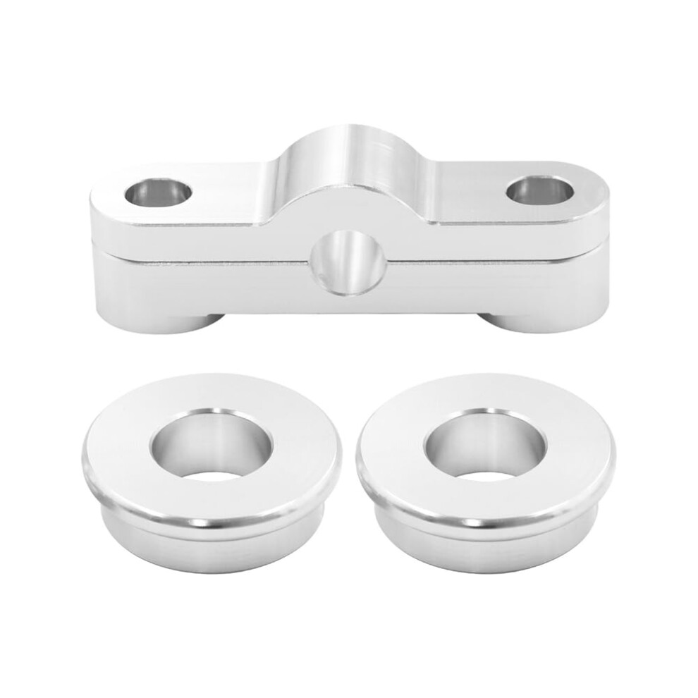 Front And Rear Solid Billet Shifter Bushing Combo Kit For Honda Civic Acura Integra B16 B18 B20 Silver 9354506060626