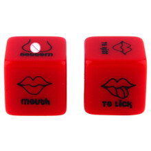 Adult Games Sex Dice For Couples Red Body Part Dice Tickle Lick