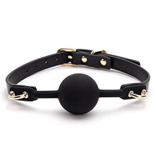 SM Fetish Slave Restraints Silicone Ball Gag With Leather Straps Dog Bone Style BDSM Bondage Toy For Adults