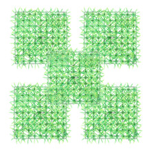 5 Imitatie Grasmatjes Wanddecor Kunstplanten