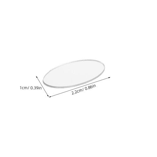 Small Craft Mirrors Acrylic Frameless Silver 100pcs 1