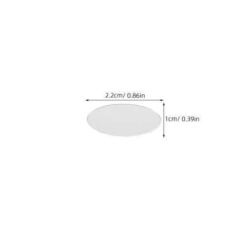 Small Craft Mirrors Acrylic Frameless Silver 100pcs 2