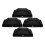 4 Sets Post Caps Cover For Yard 3.73x3.73x1.18in Black Plastic 9