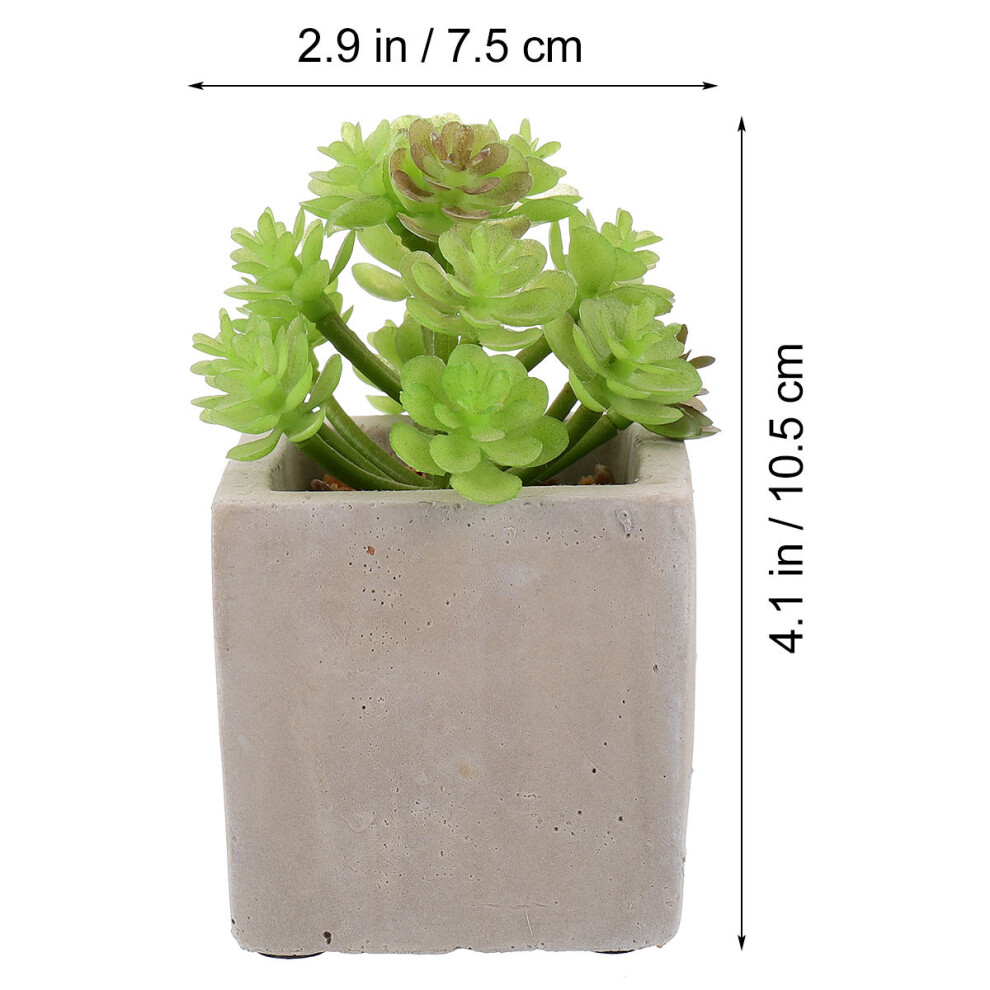 4 Pcs Succulent Simulation Potted Plants Home Decor-image-OPC-PKVM7YV-NEW