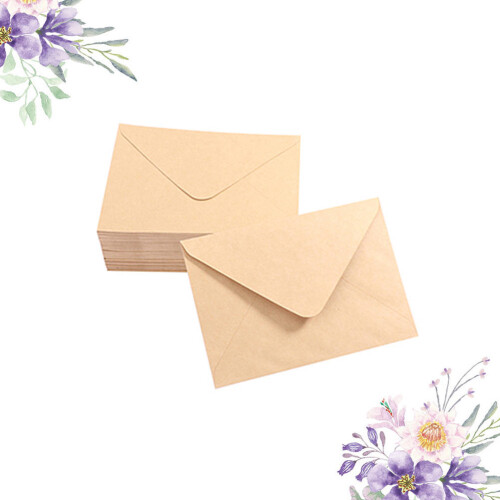 150pcs Paper Color Envelopes For Cards Khaki Rectangular 2