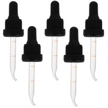 5Pcs Dropper Caps With Graduated Tips For 30Ml Essential Oil Bottles