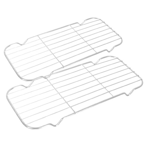 Cooling Rack Baking Stainless Steel Silver 2set