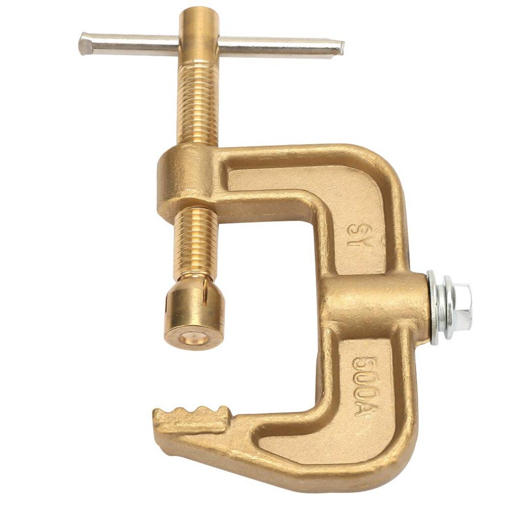 Welding Ground Clamp 500A Brass Material G Shape Earth Clamp For Welding Machine 9016109201997