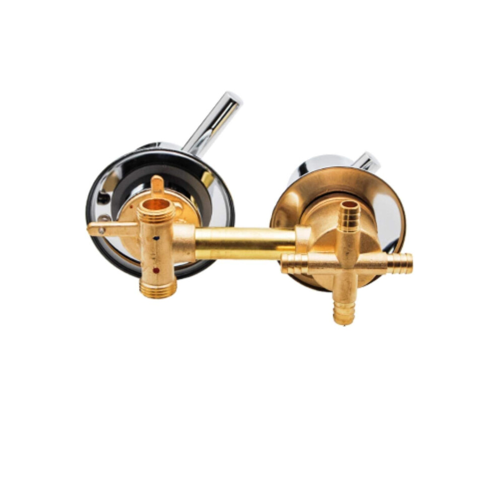 Brass Bathroom Shower Room Faucet With Intubation Mixer And Diverter, 2/3/4/5 Outlet, Hole Distance 10 Cm Or 12.5 Cm 9354506061463