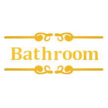 2 Sets Badezimmer Türschild Wandtattoo Schilder