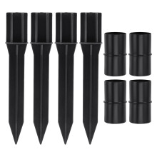 1 Set Kunststoff Ersatzverbindungsschnalle Für Solarleuchtenmast