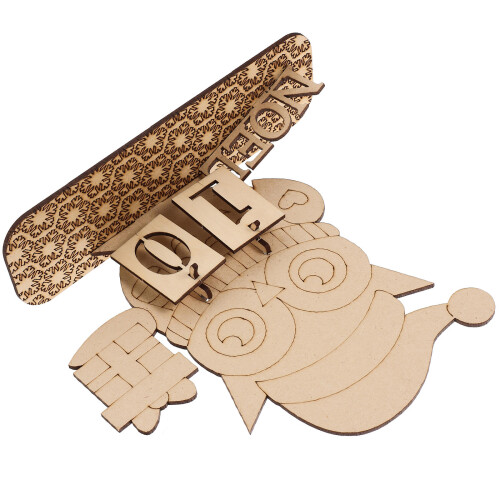 4 Sets Holz Adventskalender Selbermachen Weihnachtsgeschenk