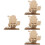 4 Sets Holz Adventskalender Selbermachen Weihnachtsgeschenk 6