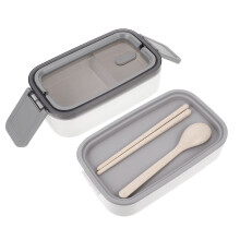 1 Set Praktische Bento Box 2-Etagig Für Unterwegs