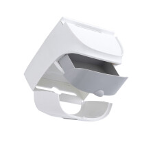 Wall Mounted Roll Paper Holder Waterproof Light Grey