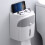 Wall Mounted Roll Paper Holder Waterproof Light Grey 3