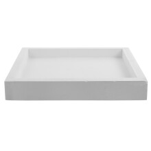 Arborister Saucer Drip Tray For Indoor Plants - 20x20cm White Square