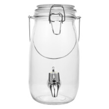Glass Bottle Transparent 1pc 4.72x4.72x8.65in