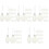 180 Pcs Clear Flat Christmas Ball Ornaments Tree Baubles 5