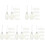 180 Pcs Clear Flat Christmas Ball Ornaments Tree Baubles 4