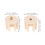 2Pcs Universal Bracket Clutch Plug For Sunshade Roller Blinds 2