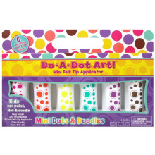 Tee Dot Art! Marker Mini Dots & Doodles Island Kirkkaat värit Markers 6 Pack Alkuperäinen Dot Marker
