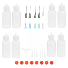 1 Set Mini Funnel Needle Tips Squeeze Bottle Glue Applicator