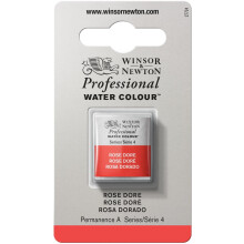Tintas de Água Winsor & Newton Profissional, Meio Pan, Rosa Dourado