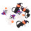 6Pcs Halloween Straw Toppers, Witch Ghost Spill-Proof Cup Caps 11