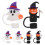 6Pcs Halloween Straw Toppers, Witch Ghost Spill-Proof Cup Caps 9