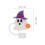 6Pcs Halloween Straw Toppers, Witch Ghost Spill-Proof Cup Caps 2