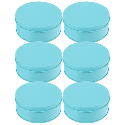 24 Pcs Round Cookie Tins Cake Baking Candy Storage Tinplate Jar 2